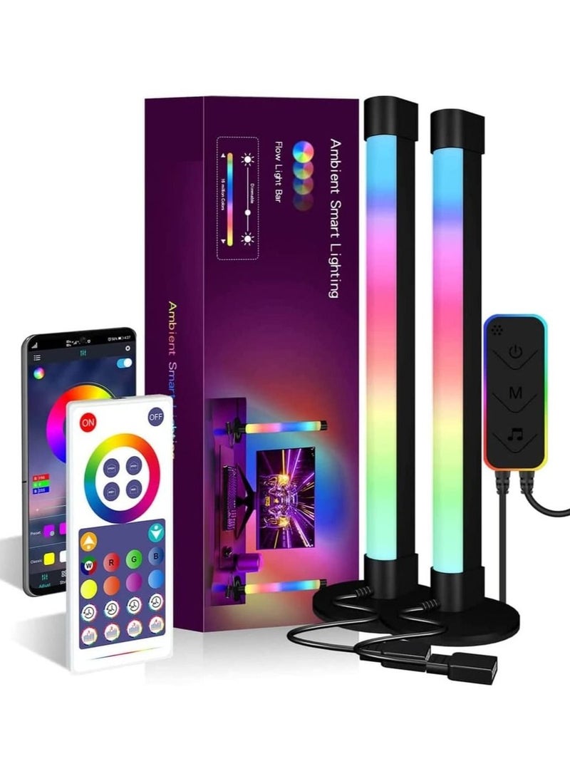 ELTRAZONE Smart RGB LED Light Bars, Ambient Lighting, Bluetooth Monitor Flow Light Bars with APP Control, Color Gaming Light Bar for TV/Room Decoration/Movie/PC.  - Image 1