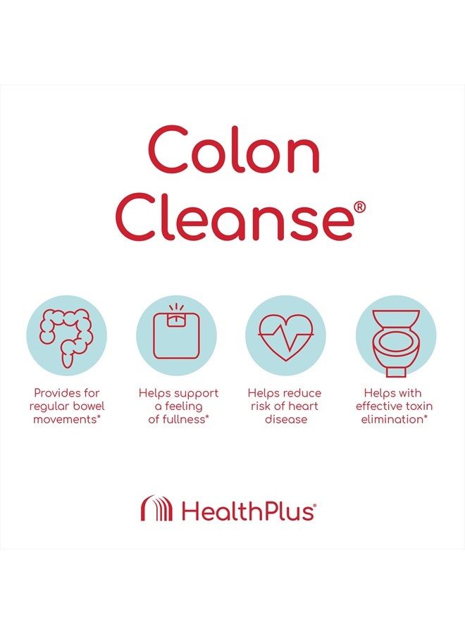 Health Plus Colon Cleanse Digestive Support | All Natural Daily Fiber for Toxin Elimination To Reduce Bloating | Supports Heart Health | 12 Ounces, 48 Servings - Image 3