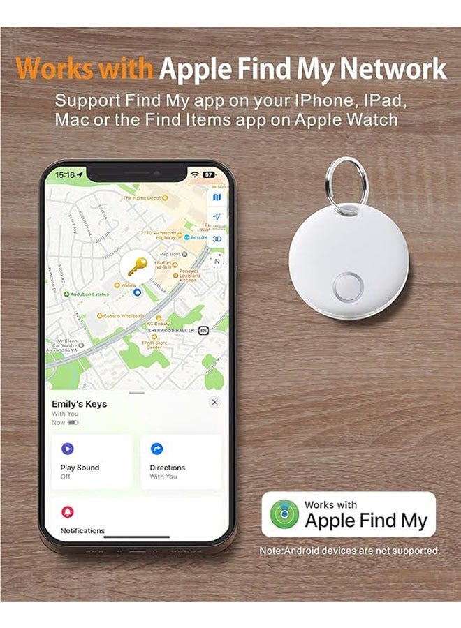 general Bluetooth Baggage Tracker for Keys, Wallets, Suitcases, Pets, and More for Apple Find My (iOS only), IP67 Waterproof, Replaceable Battery - Image 2