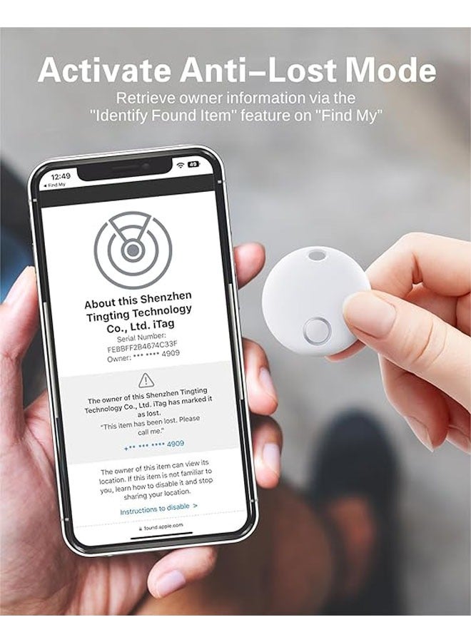 general Bluetooth Baggage Tracker for Keys, Wallets, Suitcases, Pets, and More for Apple Find My (iOS only), IP67 Waterproof, Replaceable Battery - Image 4