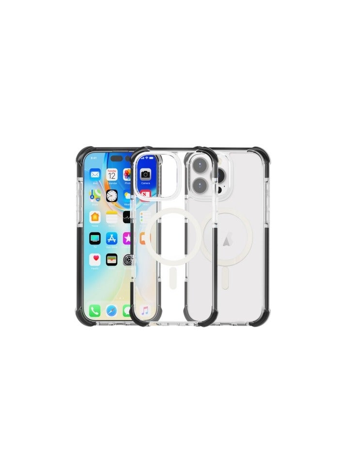 Raxoom iPhone 16 Pro Max MagSafe Case – Clear Magnetic Cover, Slim Transparent TPU, Military-Grade Protection, Scratch-Resistant, Strong Magnet, MagSafe Compatible - Image 4