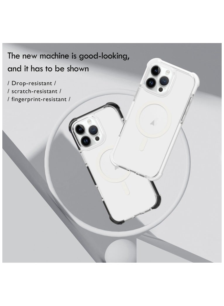Raxoom iPhone 16 Pro Max MagSafe Case – Clear Magnetic Cover, Slim Transparent TPU, Military-Grade Protection, Scratch-Resistant, Strong Magnet, MagSafe Compatible - Image 2