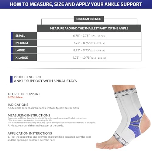 Champion Ankle Brace, Open Heel, Flexible Stays, Knit Elastic, X-Large - Image 2