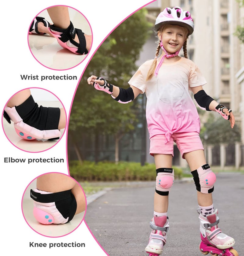 Bosoner Knee Pad Elbow Pads for Roller Skates Cycling BMX Bike Skateboard Inline Rollerblading, Skating Skatings Scooter Riding Sports - Image 2