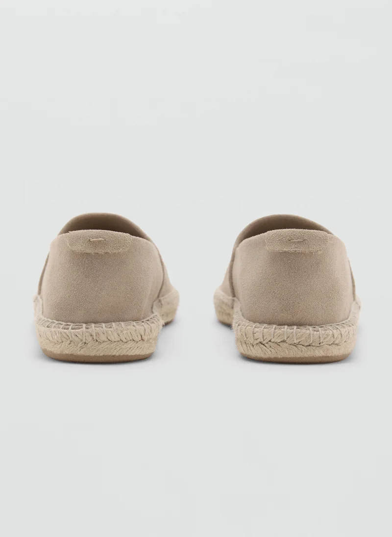 Mango Man Jute suede espadrilles