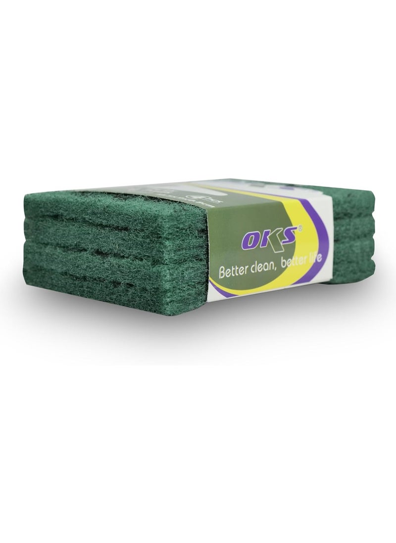 Generic HOME DWELL Heavy Duty Scouring Pads - Pack of 4 - Tough Cleaning Pads for Kitchen and Household  - Image 2