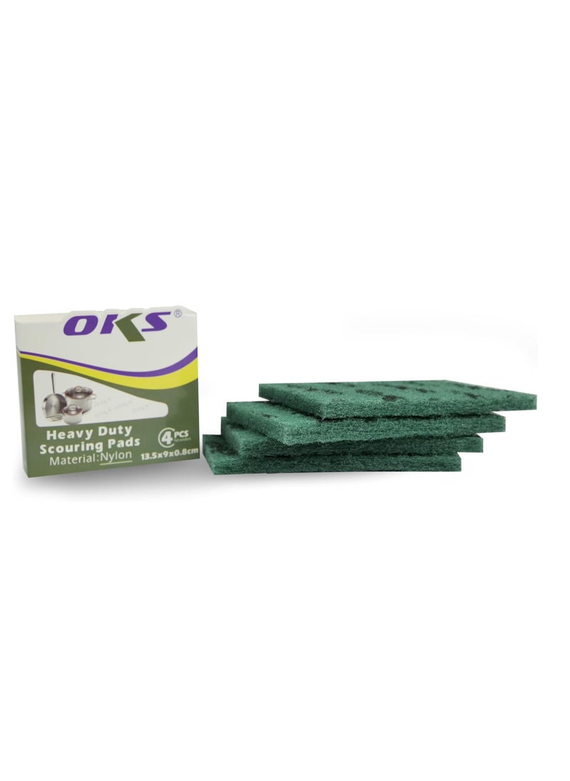 Generic HOME DWELL Heavy Duty Scouring Pads - Pack of 4 - Tough Cleaning Pads for Kitchen and Household  - Image 4