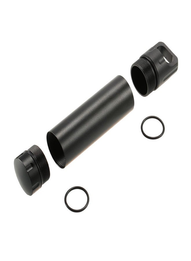 EKLOEN Portable Survival Waterproof Pill Container Outdoor Waterproof Capsule Seal Bottle Holder Case EDC Emergency Tool,CNC Machined Aluminum Bottle(Grey) - Image 4