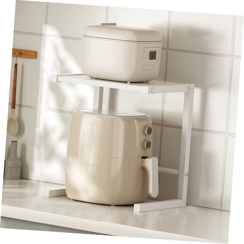 Adjustable Height Kitchen Rack Detachable Shelf Metal Oven Stand For Microwave Air Fryer - Image 4