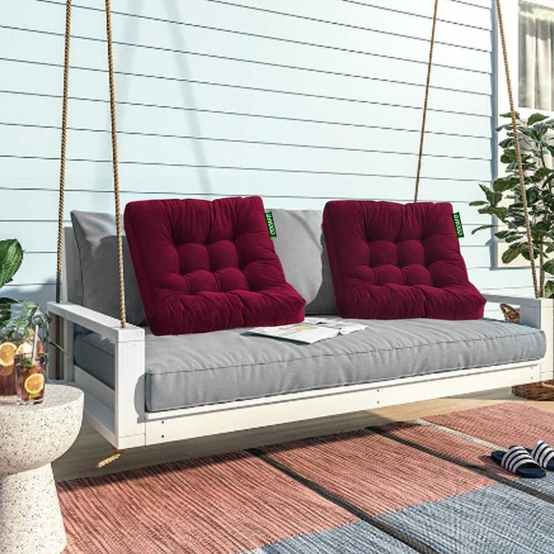 coca industries Next Go Yoga Meditation Pooja Living Room Balcony Swing Pad Jhula Velvet Floor Cushion Pillow 64 X 64 Cm Coca Brown 24Inch X 24Inch Square - Image 5