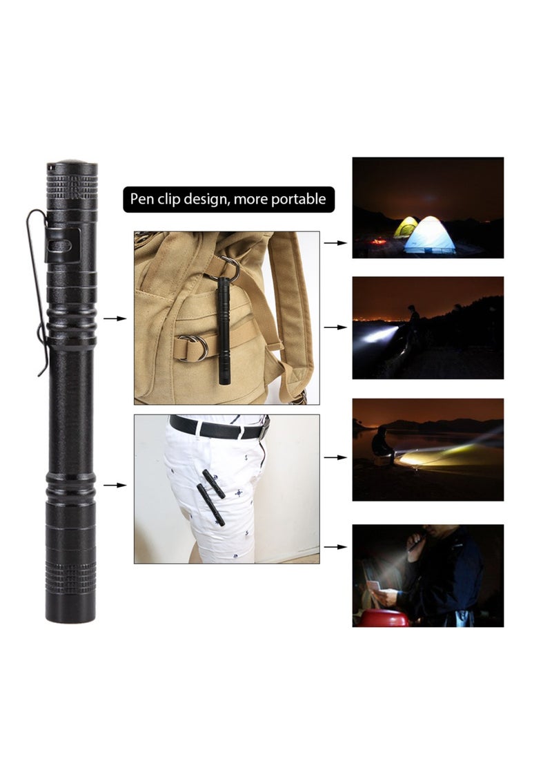 AROAQ Led Pocket Pen Light, Usb Rechargeable Mini Led Flashlight, Dual Light Source Pocket Small Handy Led Torch Pen, Perfect Flashlights For Inspection, Work, & Repair  - Image 2