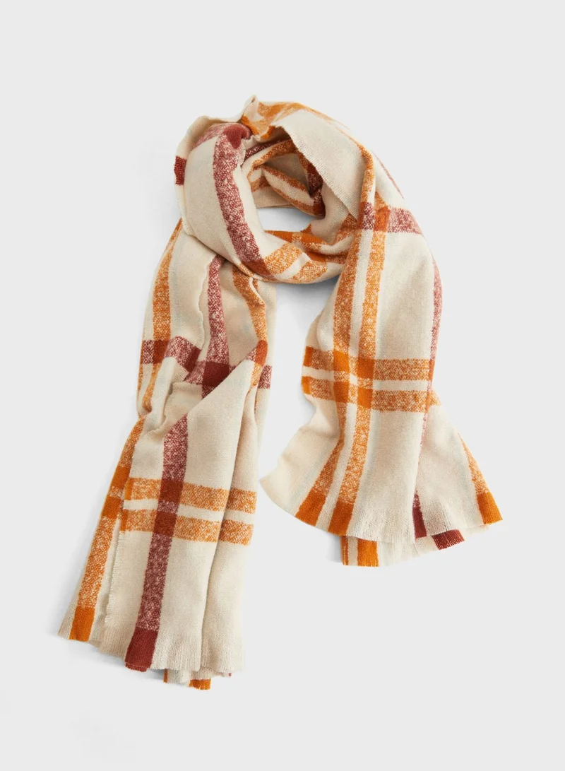 MANGO Lrianda Frayed End Scarf