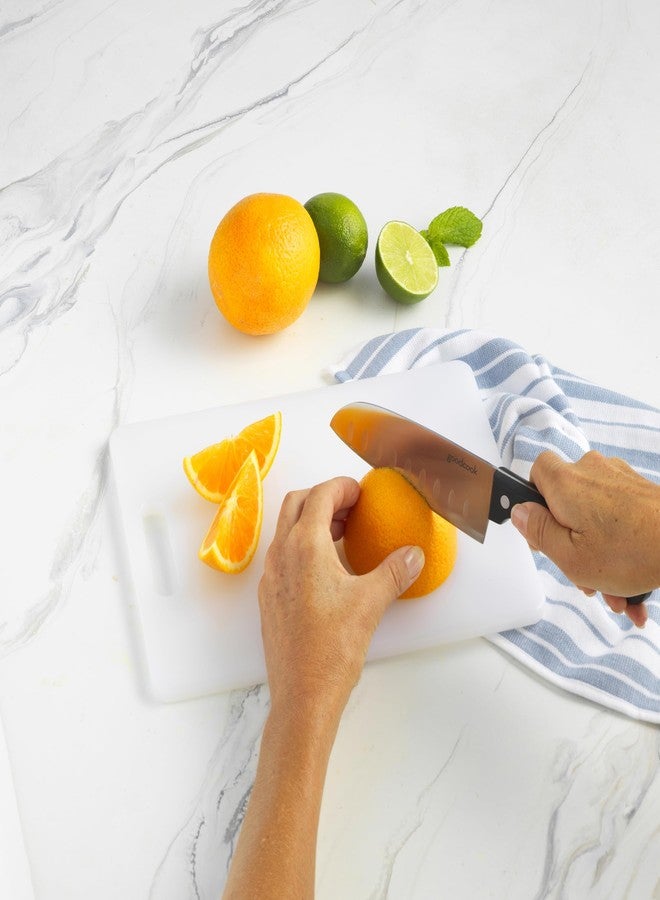 GoodCook Everyday Solid Polyethylene Cutting Board, 8 x 11-Inch, Non-Porous Plastic, White - Image 4