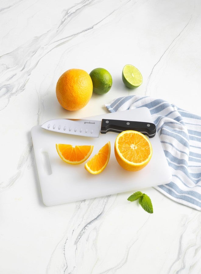 GoodCook Everyday Solid Polyethylene Cutting Board, 8 x 11-Inch, Non-Porous Plastic, White - Image 2