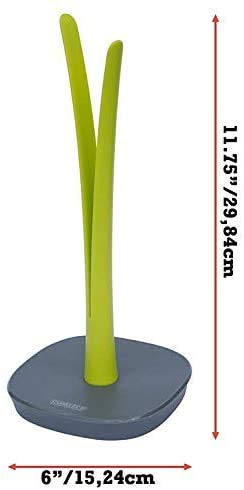 HARI® Toilet Paper Holder, Decorative Paper Towel Holder or Vertical Countertop Paper Towel Stand or Toilet Roll Stand - Sturdy No-Slip Base - 11.75” x 6” - Image 2