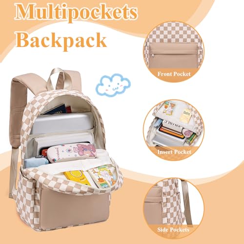 LEDAOU Kids School Backpack with Lunch Box for Girls Boys Kindergarten Elementary School Bookbag Preschool Toddler Backpack - Image 5