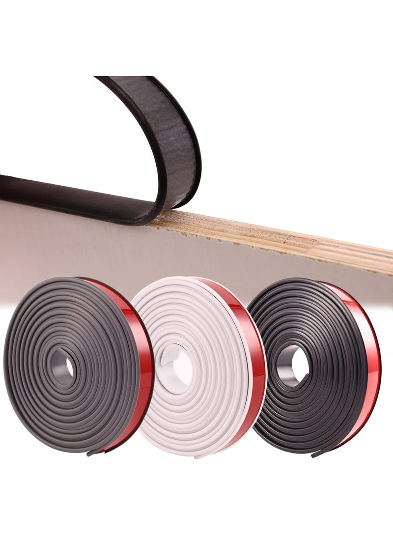 Furniture Edge , Self Adhesive Edging Trim, Flexible Peel and Stick Veneer Edge Tape Protector, for Table, Cabinet, Shelf, (16mmx3m,Grey) - Image 1