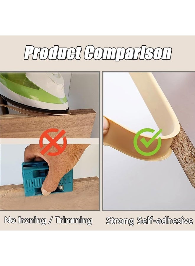 Furniture Edge , Self Adhesive Edging Trim, Flexible Peel and Stick Veneer Edge Tape Protector, for Table, Cabinet, Shelf, (16mmx3m,Grey) - Image 4