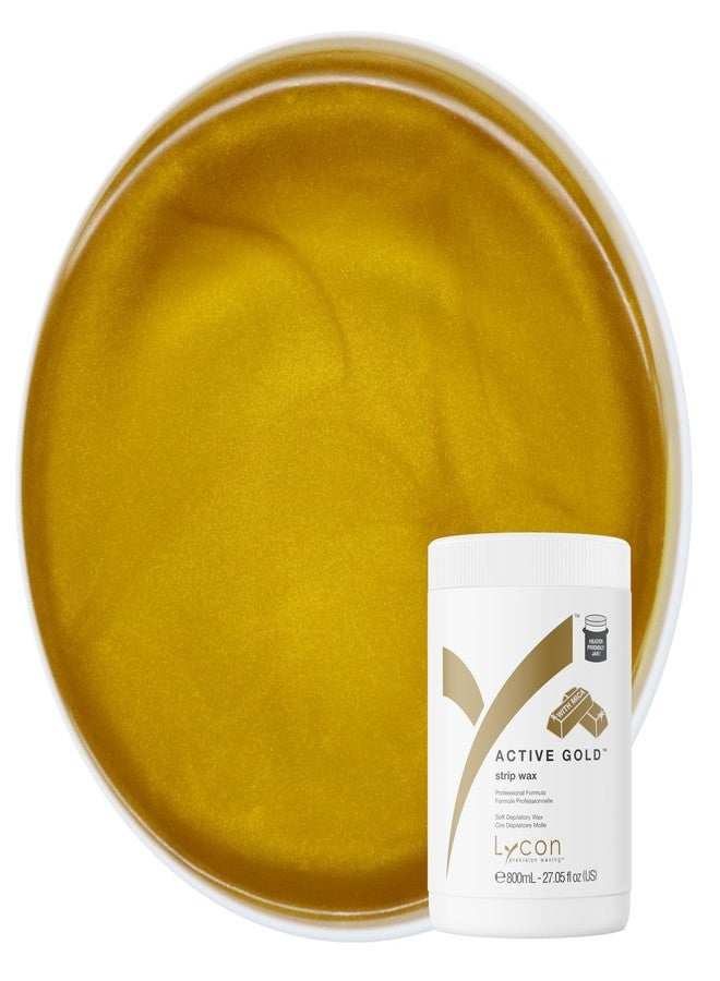Lycon Active Gold Strip Wax for Hair Removal at Home, Soft Wax for Gentle Use Over Larger Areas, Professional-Grade Soothing Formula, Suitable for Sensitive Skin, 800ml - Image 2