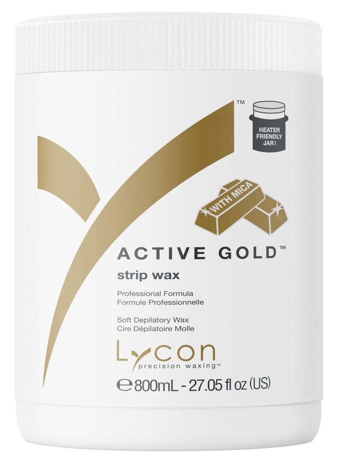 Lycon Active Gold Strip Wax for Hair Removal at Home, Soft Wax for Gentle Use Over Larger Areas, Professional-Grade Soothing Formula, Suitable for Sensitive Skin, 800ml - Image 1