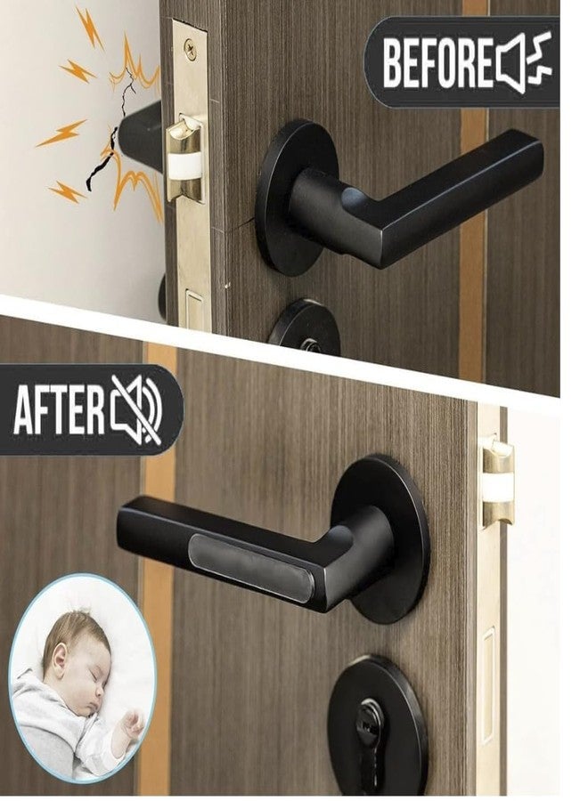 Paron 20Pcs Transparent 2.24 inch Strip Door Handle Bumper Soft Wall Protector Self Adhesive Door Knob for Wall Shield Guard Sliding Clear Door Bumpers Stopper Silencer - Image 5