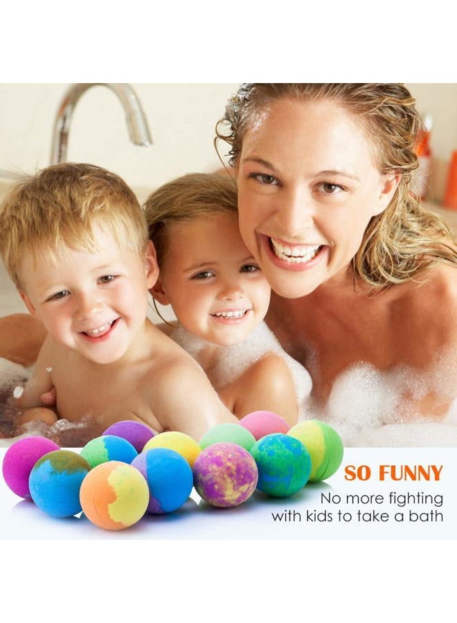Excalla Bath Bombs for Kids with Toys Inside for Girls Boys - Surprise Bubble Bath Fizzies Vegan Essential Oil Spa Bath Fizz Balls Kit Dry Skin Moisturize, Handmade 12 Set - Image 4