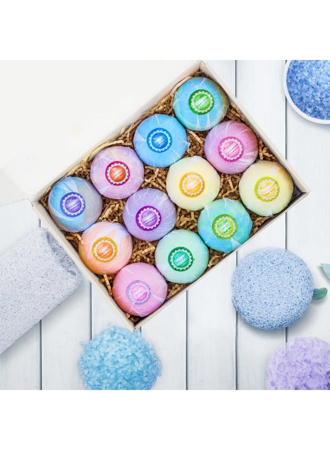 Excalla Bath Bombs for Kids with Toys Inside for Girls Boys - Surprise Bubble Bath Fizzies Vegan Essential Oil Spa Bath Fizz Balls Kit Dry Skin Moisturize, Handmade 12 Set - Image 2