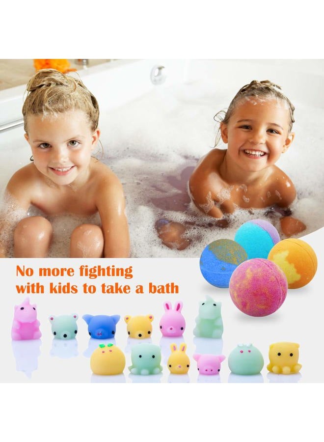 Excalla Bath Bombs for Kids with Toys Inside for Girls Boys - Surprise Bubble Bath Fizzies Vegan Essential Oil Spa Bath Fizz Balls Kit Dry Skin Moisturize, Handmade 12 Set - Image 5