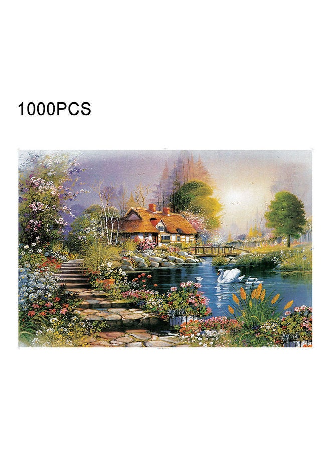 مجموعة أحجية قطع تركيب بتصميم منزل مكونة من 1000 قطعة