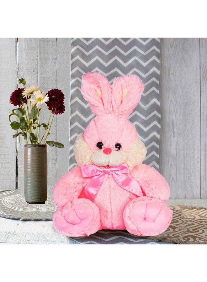 ARCHIES Plush Soft Toy Sitting Bunny Pink 30 Cm | Romantic Gifts | Perfect Gifting Item for Valentines Day | Romantic Gift for Girlfriend, Boyfriend, Couples 769496 - Image 4