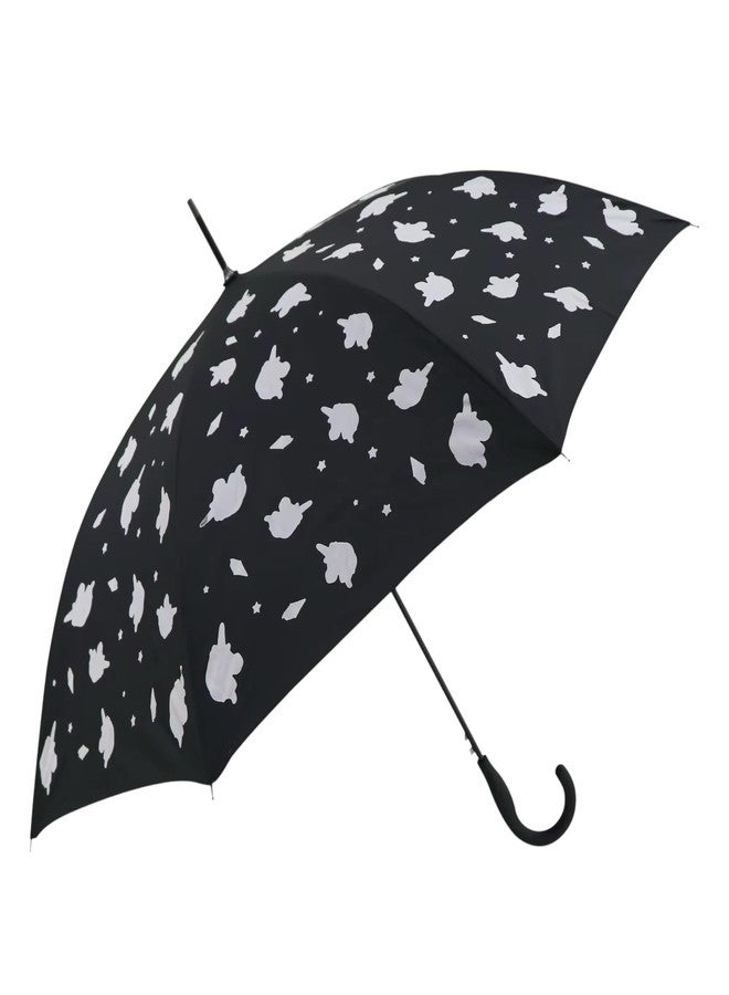Mega Tree Magical Colour-Changing Unicorn Pattern Umbrella, Auto Open/Close using button, UV Protection, Foldable Travel Umbrella for Kids & Adults with umbrella cover (Blue) - Image 1