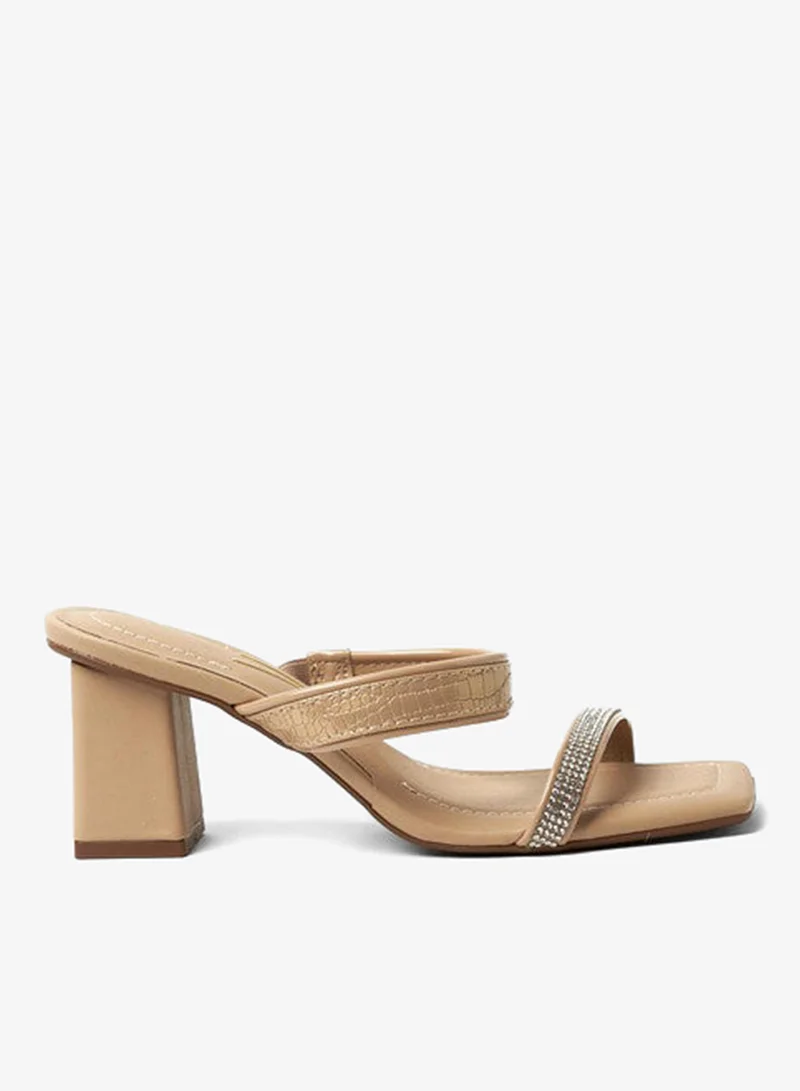 فيزانو صنادل بكعب متوسط للنساء - صنادل بكعب مفتوح من الخلف للبنات مع رباط للكاحل