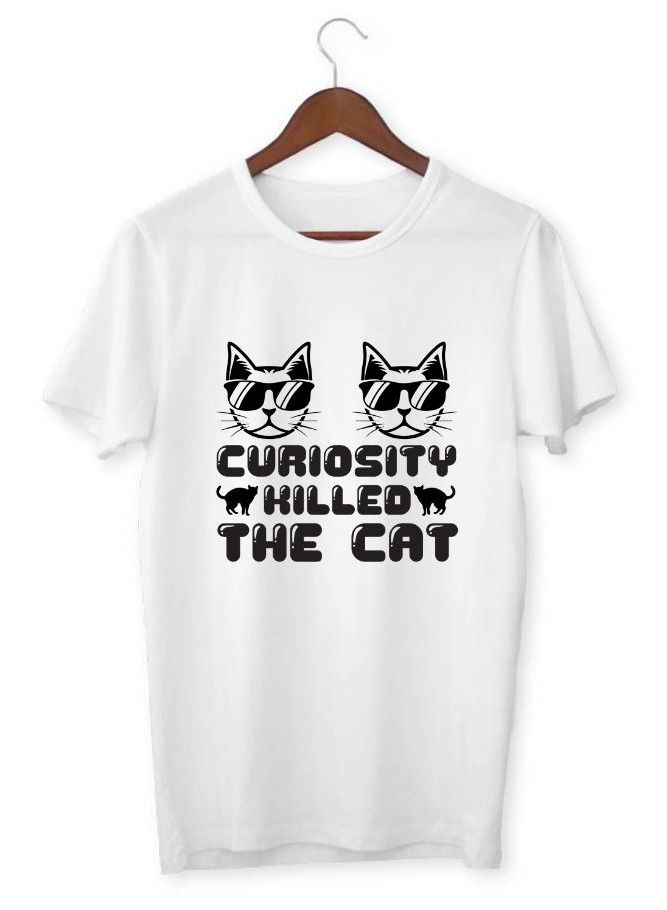 LOUD UNIVERSE Men's Printed T-Shirt Curiosity Killed The Cat