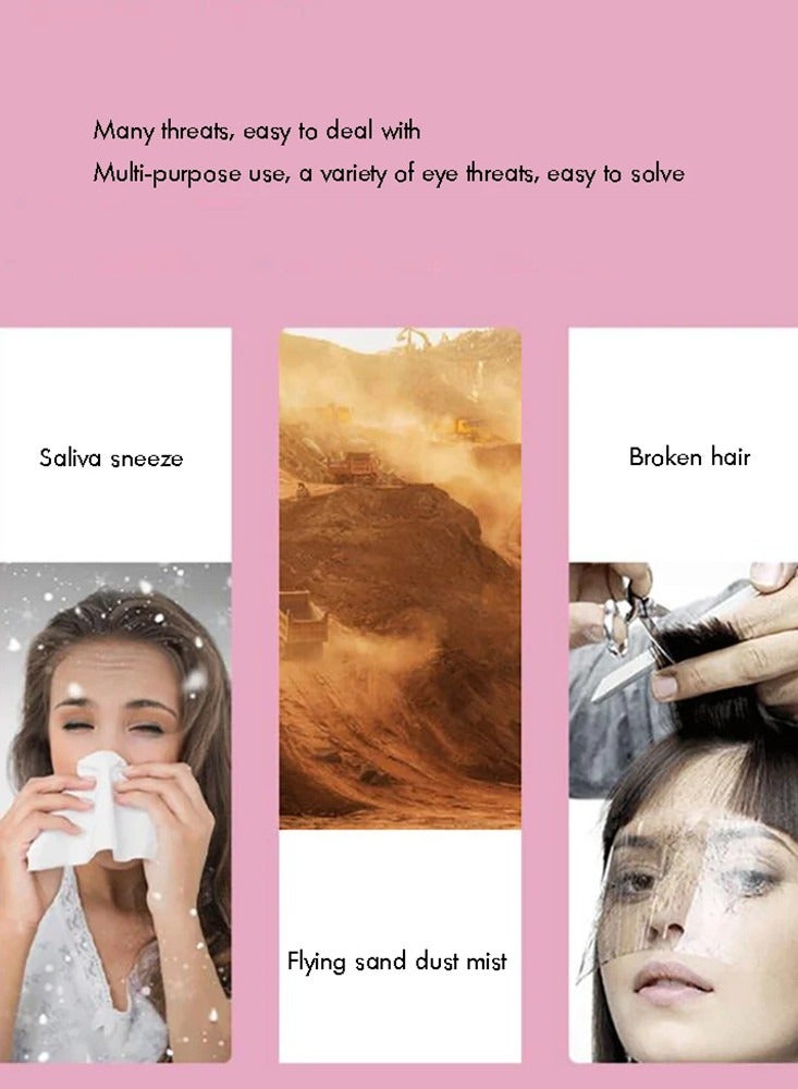 Generic 50PCS/Set Disposable Face Protector Microblading Permanent Makeup Shower Face Protector Visors for Hairspray Salon Supplies  - Image 5