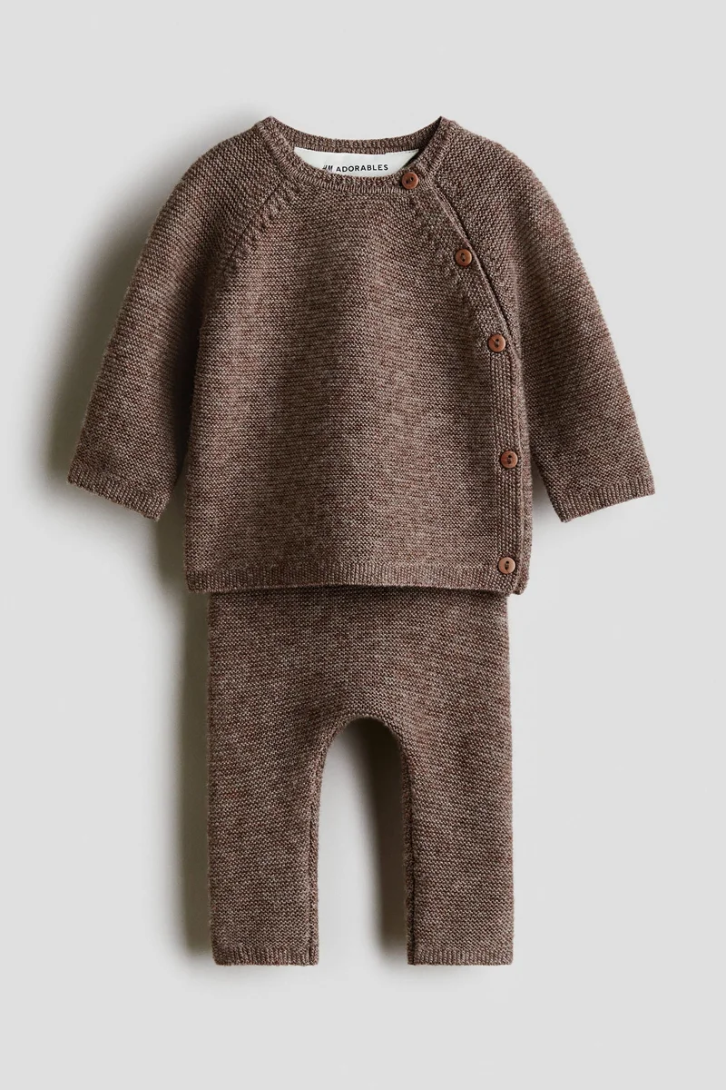 H&M 2-piece merino wool-blend set