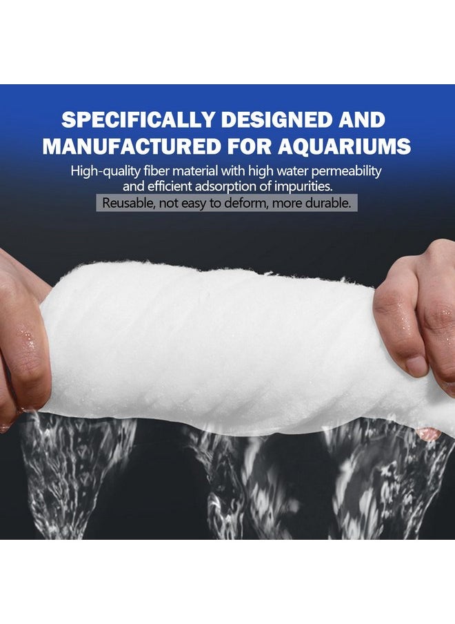 UBeesize - UBeesize Aquarium Filter Media Floss, 6 ft Cut to Fit Pond Filters for Outdoor Ponds and Fish Tank, High Efficiency Aquarium Filter Material, No Dye and Reusable Filter Floss - Image 1