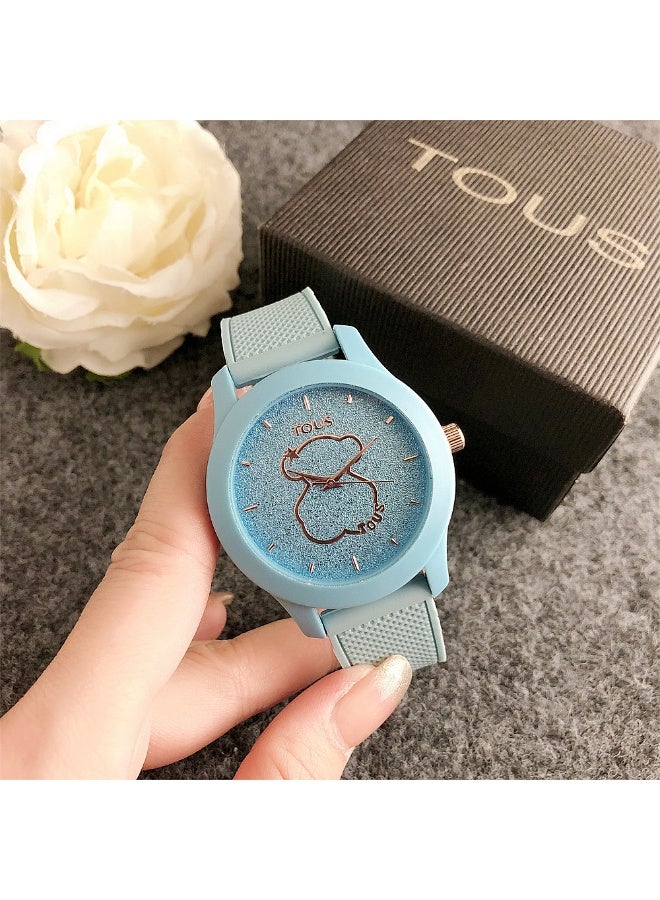 TOUS Light Blue Bear - Patterned Watch