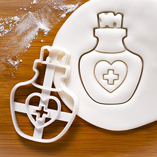 Bakerlogy Set of 3 Potion Bottle cookie cutters (Designs: Love, Poison, and Health), 3 pieces - Bakerlogy - Image 5