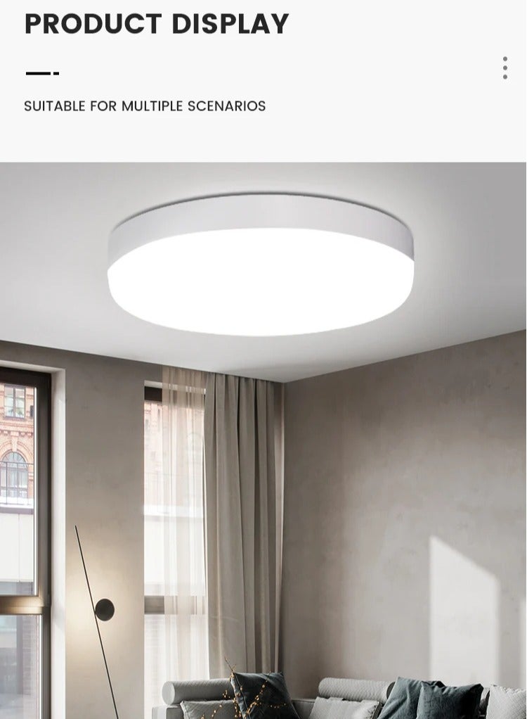nory 40W LED Round Panel Light – 40 cm Diameter – Indoor White Light, Energy Saving, Sleek Design  - Image 4