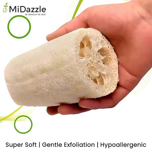 Omidazzle Midazzle 100% Natural Body Scrubber Loofah For Bathing(Long)(Pack Of 5) - Image 3