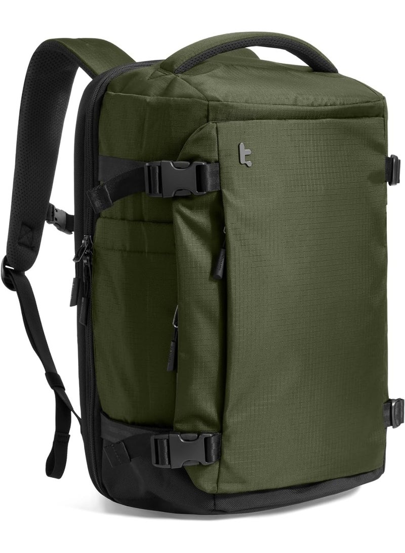 Tomtoc Navigator-T66 Liteway 40L Travel Backpack – TSA-Friendly Carry-On Luggage, Water-Resistant Lightweight Business Rucksack, Fits 17.3-Inch Laptop, Durable Weekender Daypack - Image 1
