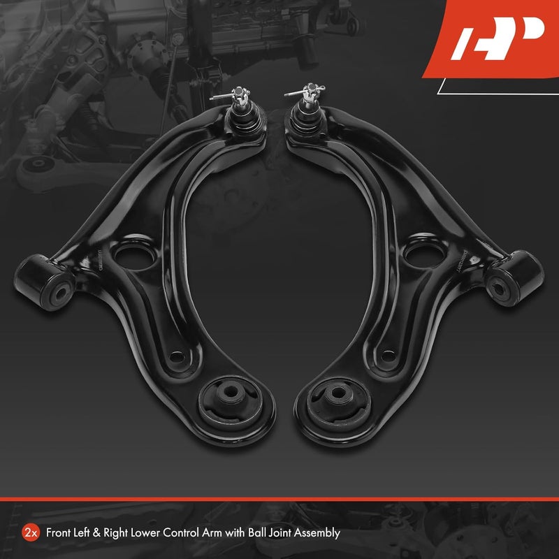 A-Premium Front Lower Control Arm Set for Honda Fit 2015-2020 - Image 2