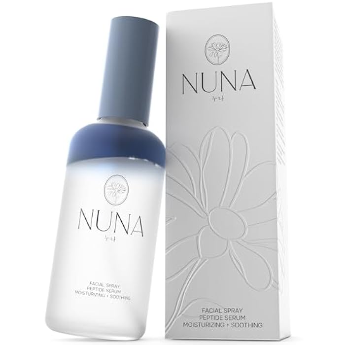 NUNA Ultra Hydrating Face Serum Spray with Peptides, Niacinamide, Hyaluronic Acid & Botanical Extracts – Korean Lightweight Moisture Boost Facial Mist & Setting Spray for Makeup – 3.38 fl oz - Image 1