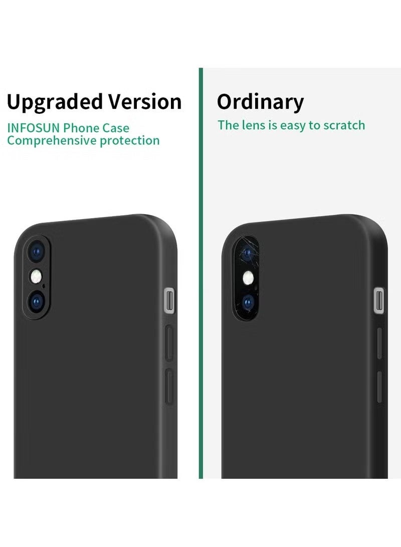 Beauenty Compatible with apple iPhone Xs Max Full Coverage for Protective Case, Ultra Slim Soft Silicone Gel TPU Cover, Matte Surface Ultra-Thin Case, for iPhone iPhone Xs Max (Black) - Image 3
