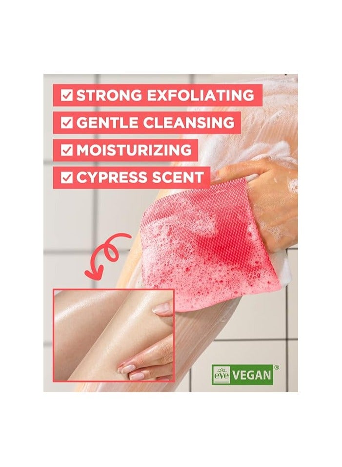 Moms Bath Recipe Mom's Bath Recipe Body Peeling Pad Strong, All in One Bubble Body Wash & Scrub Gloves with Kelp & Biotics, Intense Exfoliating Mitts for Dead Skin Cells, Goosebumps and Scaly Skin, 8 Sheets - Image 2