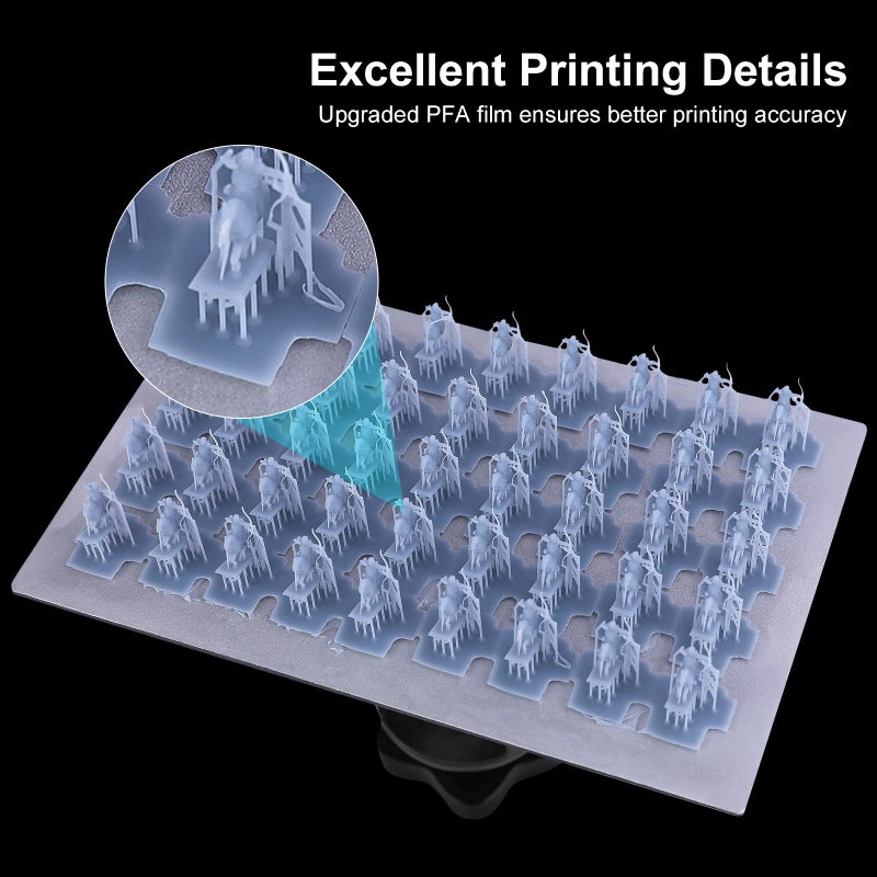 ELEGOO فيلم بطانة PFA 2.0 من ELEGOO 3 قطع لطابعة 3D الراتنج ELEGOO ساتورن 4، ساتورن 4 ألترا، ساتورن 3، ساتورن 2 وساتورن 8K، 273 × 176 مم - Image 4