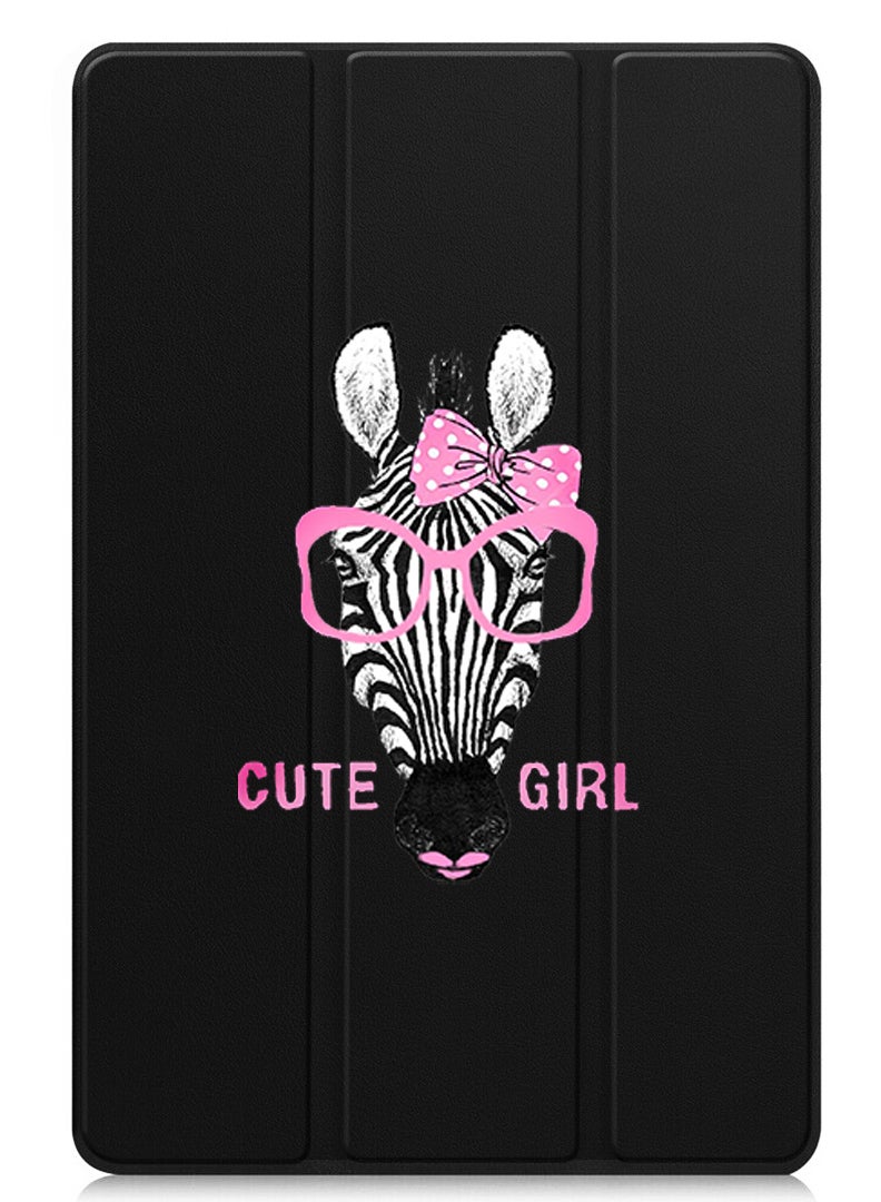Theodor Protective Flip Case For Huawei MatePad 11.5 S (2024) With Trifold Stand Auto Wake Sleep Shockproof Cover Cute girl zebra  - Image 1
