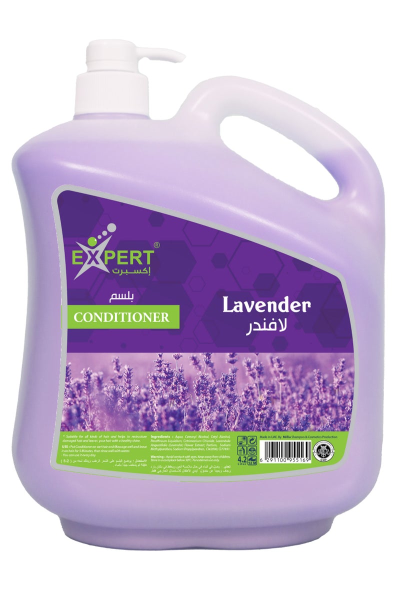 إكسبرت بلسم إكسبرت بخلاصة اللافندر – ترطيب ونعومة طبيعية للشعر – مناسب لجميع أنواع الشعر – 4.2 لتر