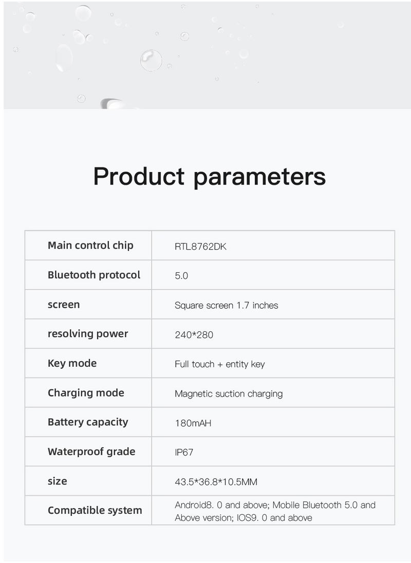 GULFLINK - GULFLINK Smart Watch for Android and iOS Phones Compatible with Apple iPhone, Samsung - Image 1