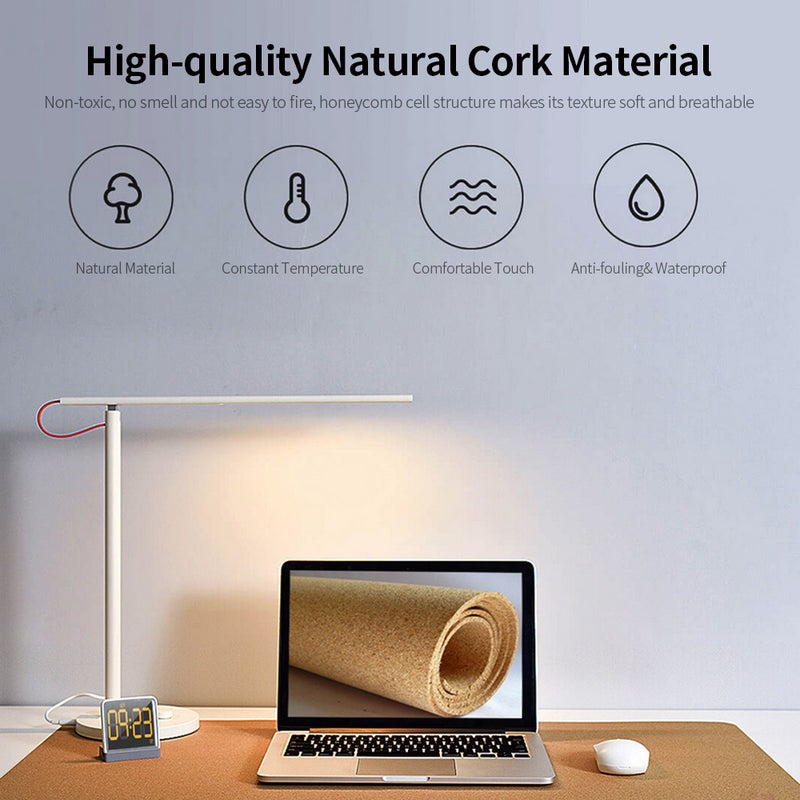 Cork Pad: Aries Natural Cork Waterproof Durable Breathable - Heat Retaining Elastic Astrology Pad for Home Office Desk Setup - Image 3